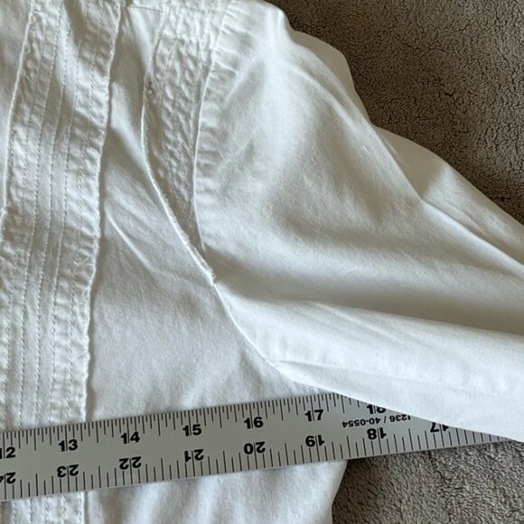 Garnet Hill 100% Cotton White Military Style Jacket size 4 Contemporary - Picture 11 of 13